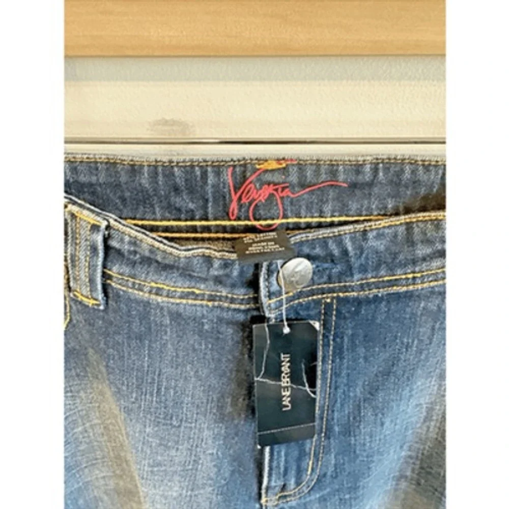 Venezia By Lane Bryant Wide Straight Leg Denim Jeans Women's Size‎ 18 - Picture 4 of 16